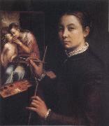 Self-Portrait at the Easel Sofonisba Anguissola